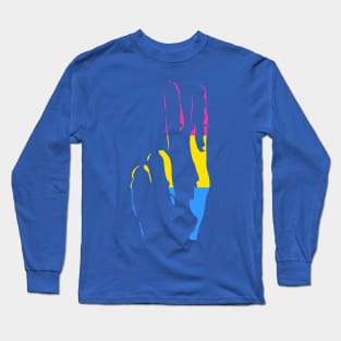 pans pride peace sign Long Sleeve T-Shirt